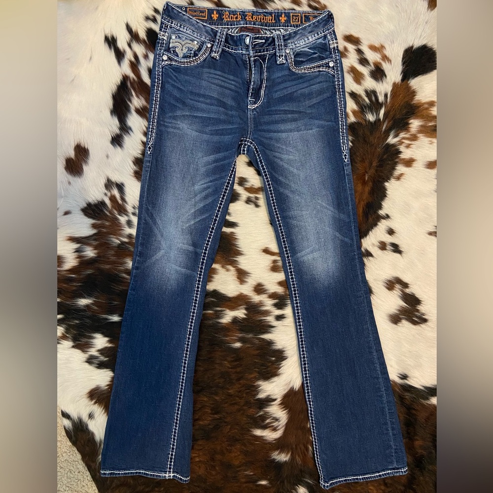 Women’s Rock Revival Mint Leaf mid rise boot stretch jean